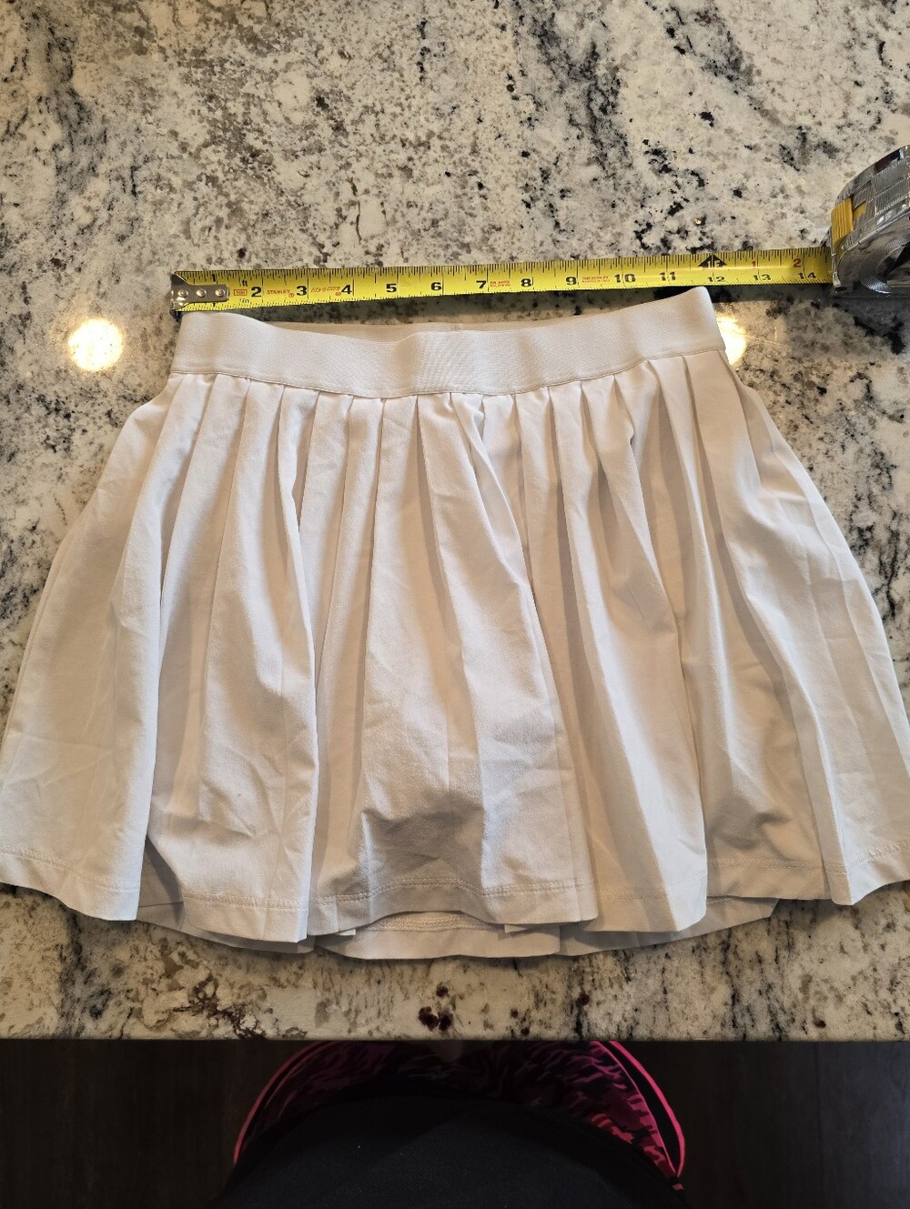 Athleta Girls White Pleated Skirt - Classic Mini Skirt